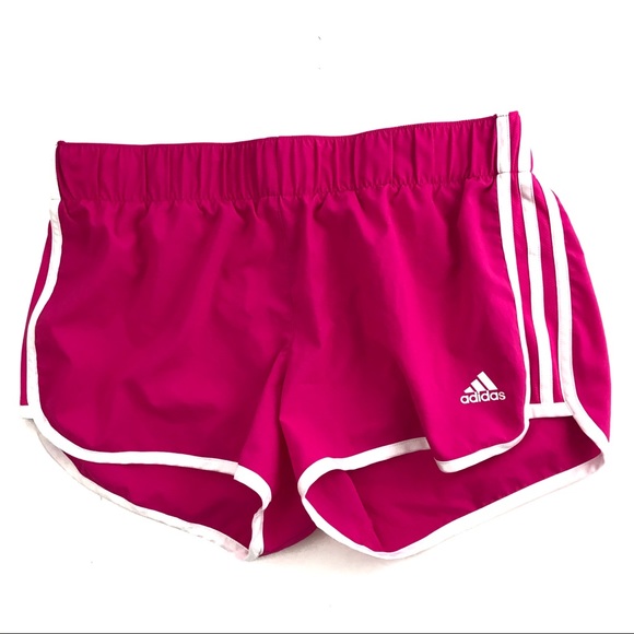 adidas Pants - EUC Adidas Pink And White Athletic Shorts Sz M